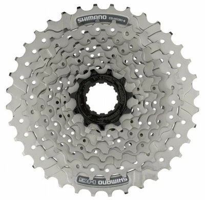 Shimano 9-kazeta CS-HG200 11-32 zubů, Acera stříbrný mat, v krabičce Shimano 9-kazeta CS-HG200 11-32 zubů, Acera stříbrný mat, v krabičce
