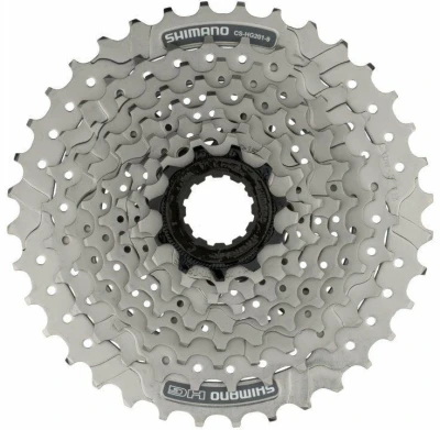 Shimano 9-kazeta CS-HG201 11-34 zubů, stříbrná mat Shimano 9-kazeta CS-HG201 11-34 zubů, stříbrná mat