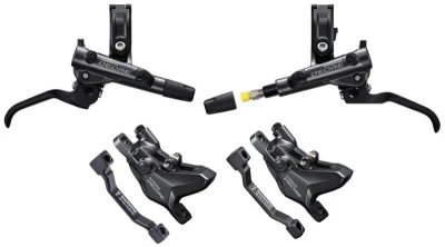 Shimano brzda kotoučová Deore M6100 přední a zadní komplet bez kotoučů, (zadní J-kit) Shimano brzda kotoučová Deore M6100 přední a zadní komplet bez kotoučů, (zadní J-kit)