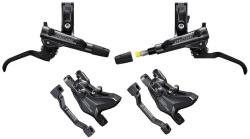 Shimano brzda kotoučová Deore M6100 přední a zadní komplet bez kotoučů, (zadní J-kit)