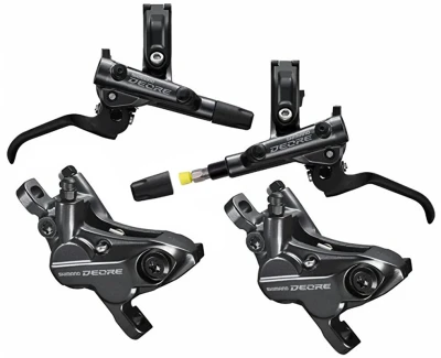 Shimano brzda kotoučová Deore M6120 čtyřpístková p+z (850+1600 mm) komplet (zadní J-kit)