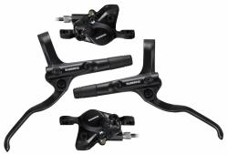Shimano brzda kotúčová MT200 čierna, predná + zadná komplet bez kotúčov / čierne hadice
