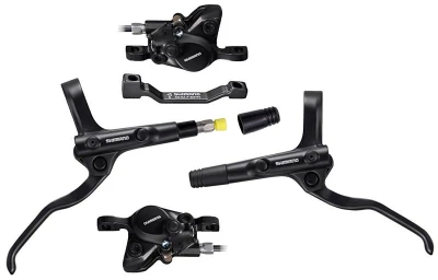 Shimano brzda kotoučová MT200 černá, přední + zadní komplet bez kotoučů / černé hadice (zadní J-kit) Shimano brzda kotoučová MT200 černá, přední + zadní komplet bez kotoučů / černé hadice (zadní J-kit)