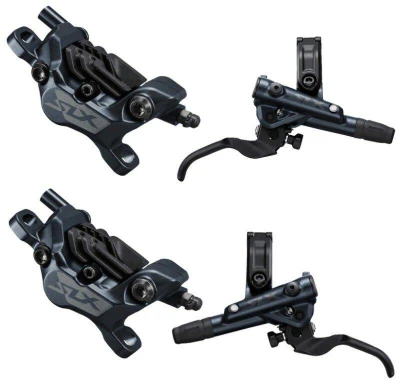 Shimano brzda kotoučová SLX M7120 čtyřpístkové před.a zad. komplet bez kotoučů J-kit v krabičce Shimano brzda kotoučová SLX M7120 čtyřpístkové před.a zad. komplet bez kotoučů J-kit v krabičce
