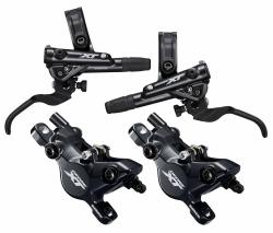 Shimano brzda kotúčová XT M8100 p+z komplet bez kotúčov a adaptéru, J-kit v krabičke
