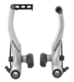 SHIMANO Brzdové čeľuste " V" BRT4000 strieborné- sada