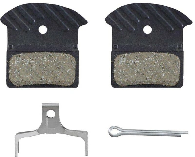 Shimano brzdové destičky J05A polymer s chladičem, v krabičce Shimano brzdové destičky J05A polymer s chladičem, v krabičce