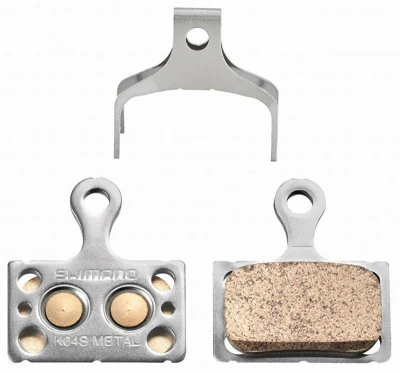 Shimano brzdové destičky K04S metalické v krabičce Shimano brzdové destičky K04S metalické v krabičce