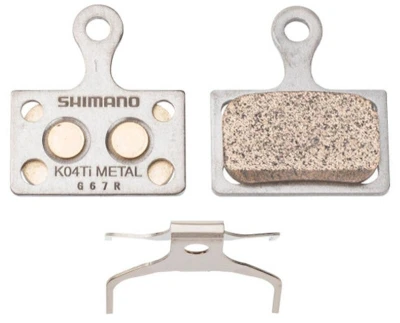 Shimano brzdové destičky K04Ti metalické v krabičce Shimano brzdové destičky K04Ti metalické v krabičce