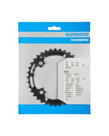 Shimano Deore FCM590 36ZUBŮ 3x9 černý převodník