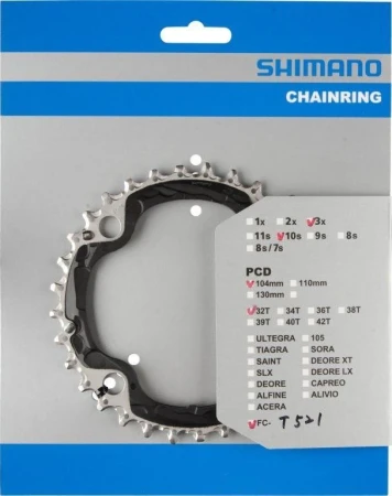 Shimano FC-T521 32ZUBŮ 3x10 černý převodník (VÝPRODEJ)