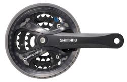 Shimano kľuky Acera FC-M361 175 mm, 48-38-28 zubov, čierne, s krytom reťaze, štvorhran, v krabičke