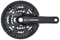 Shimano kliky Alivio FC-T4010 , 170mm, 48-36-26 zubů, černé, s krytem, 9 speed, pro osu octalink (VÝPRODEJ)