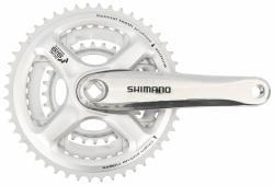 Shimano kliky FC-M191-S 170mm 48x38x28 zubů, stříbrné, bez krytu, 8 speed, pro osu čtyřhran Shimano kliky FC-M191-S 170mm 48x38x28 zubů, stříbrné, bez krytu, 8 speed, pro osu čtyřhran
