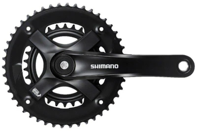 Shimano kliky Tourney FC-TX501-L 175mm 46-30 zubů, černé bez krytu Shimano kliky Tourney FC-TX501-L 175mm 46-30 zubů, černé bez krytu