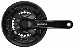 Shimano kľuky Tourney FC-TY501-L 175mm 42-34-24 zubov, čierne s krytom, v krabičke