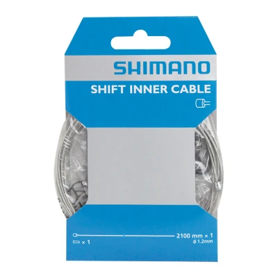 SHIMANO Lanko řadící SH 2,1 m x1,2 mm, box 10 ks SHIMANO Lanko řadící SH 2,1 m x1,2 mm, box 10 ks