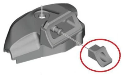 Shimano I-spec EV Y0GT10000 SL-M8100/SL-M7100/SL-M6100-I stříbrná matice uchycení řazení