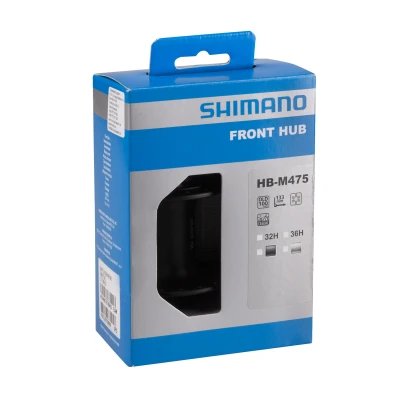 SHIMANO Náboj přední HBM475 černý kot. 6 děr 32 děr
