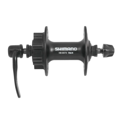 SHIMANO Náboj přední HBM475 černý kot. 6 děr 36 děr SHIMANO Náboj přední HBM475 černý kot. 6 děr 36 děr