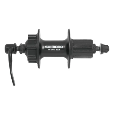 SHIMANO Náboj zadní FHM475 černý kot. 6 děr 36 děr SHIMANO Náboj zadní FHM475 černý kot. 6 děr 36 děr