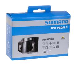 SHIMANO Pedály MTB SPD PDM540 se zarážkami, stříbrné
