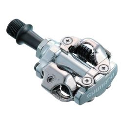 SHIMANO Pedály MTB SPD PDM540 se zarážkami, stříbrné