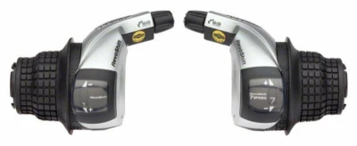 Shimano řazení Revo SL-RS45-7sp. stříbrné, pár, v krabičce Shimano řazení Revo SL-RS45-7sp. stříbrné, pár, v krabičce