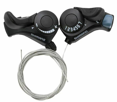 Shimano řazení SL-TX30L+7 7 kolo SIS + lanka 1800 a 2050mm (pár) v krabičce Shimano řazení SL-TX30L+7 7 kolo SIS + lanka 1800 a 2050mm (pár) v krabičce