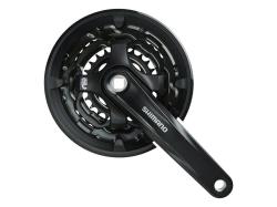 Shimano Tourney FC-TY501 48/38/28 čierne 170mm kľuky