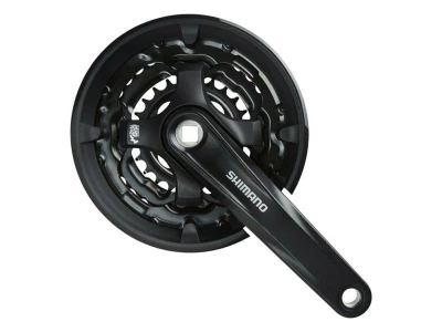 Shimano Tourney FC-TY501 48/38/28 černé 170mm kliky Shimano Tourney FC-TY501 48/38/28 černé 170mm kliky
