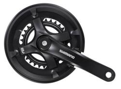 Shimano Tourney FC-TY5012 2X7/8 46/30Z. černé 170mm kliky Shimano Tourney FC-TY5012 2X7/8 46/30Z. černé 170mm kliky