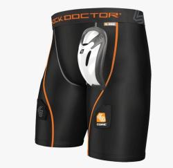 Shock Doctor 362 Adult kompresní hokejové šortky s Flex suspenzorem