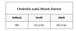 Shock Doctor 6954 Youth chránič zubů Gel Max Power