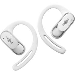 Shokz OpenFit Air Bluetooth, bezpečná sportovní sluchátka, bílá