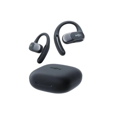 Shokz OpenFit Air Bluetooth, bezpečná sportovní sluchátka, černá