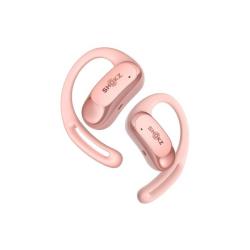 Shokz OpenFit Air Bluetooth, bezpečná sportovní sluchátka, růžová