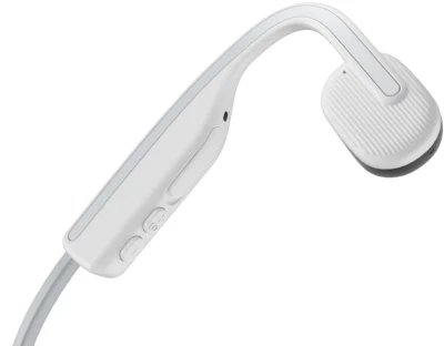 Shokz OpenMove bílá bezdrátová sluchátka s kostním vedením zvuku