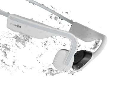 Shokz OpenMove bílá bezdrátová sluchátka s kostním vedením zvuku
