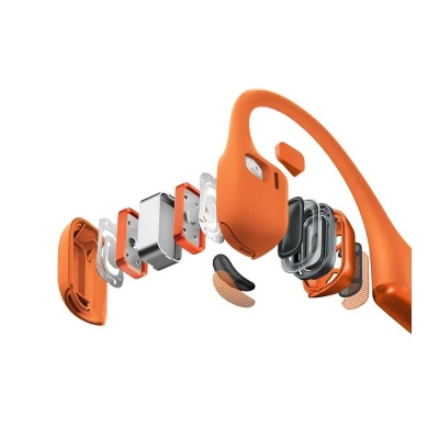 Shokz OpenRun Pro 2 oranžová Bluetooth sluchátka před uši