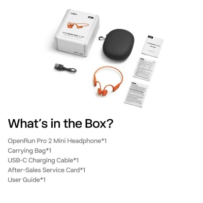 Shokz OpenRun Pro 2 Mini oranžová bluetooth sluchátka přes uši