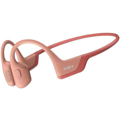 Shokz OpenRun PRO růžová bluetooth sluchátka před uši