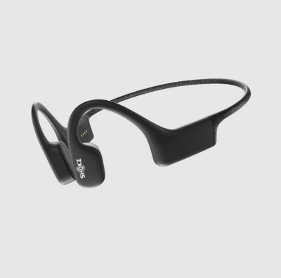 Shokz OpenSwim černá bezdrátová sportovní sluchátka s přehrávačem hudby