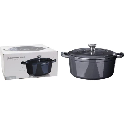 Siaki Huishoud Pekáč litina 28 cm šedý