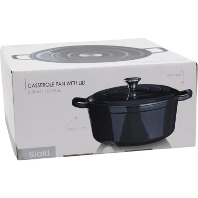 Siaki Huishoud Pekáč litina 28 cm šedý