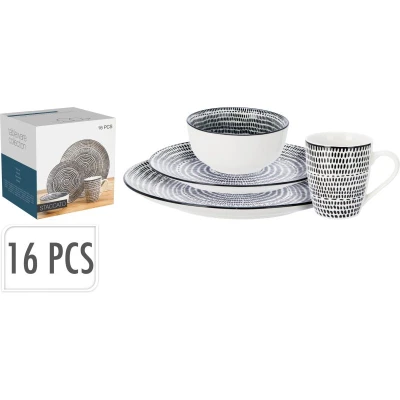 Siaki Jídelní sada porcelánová 16 ks