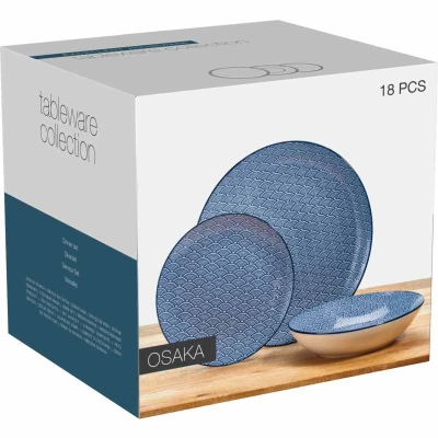 Siaki Jídelní sada talířů porcelánová 18 ks