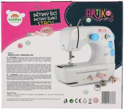 Šicí dětský stroj 25cm set s doplňky kovový na trafo / baterie Světlo Zvuk