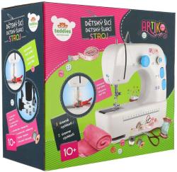 Šicí dětský stroj 25cm set s doplňky kovový na trafo / baterie Světlo Zvuk