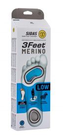 Sidas 3FEET MERINO LOW ARCH vložky do bot POUZE XXL(46-48) (VÝPRODEJ)